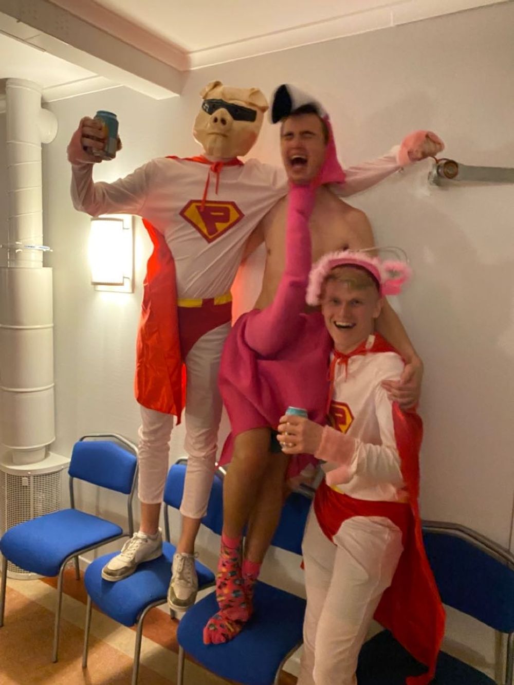 Flamingo Pinkki Naamiaisasu