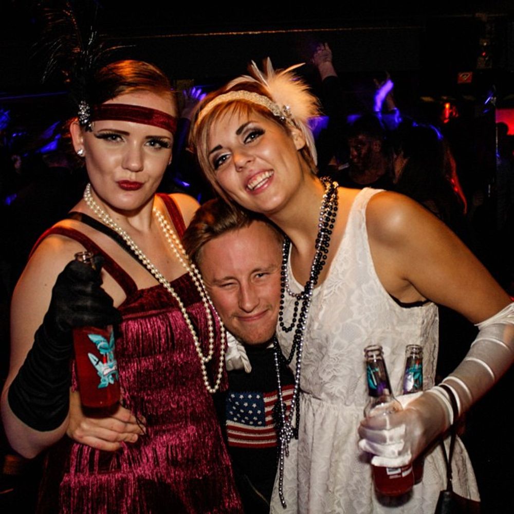 Flapper Burgundy Kostyme