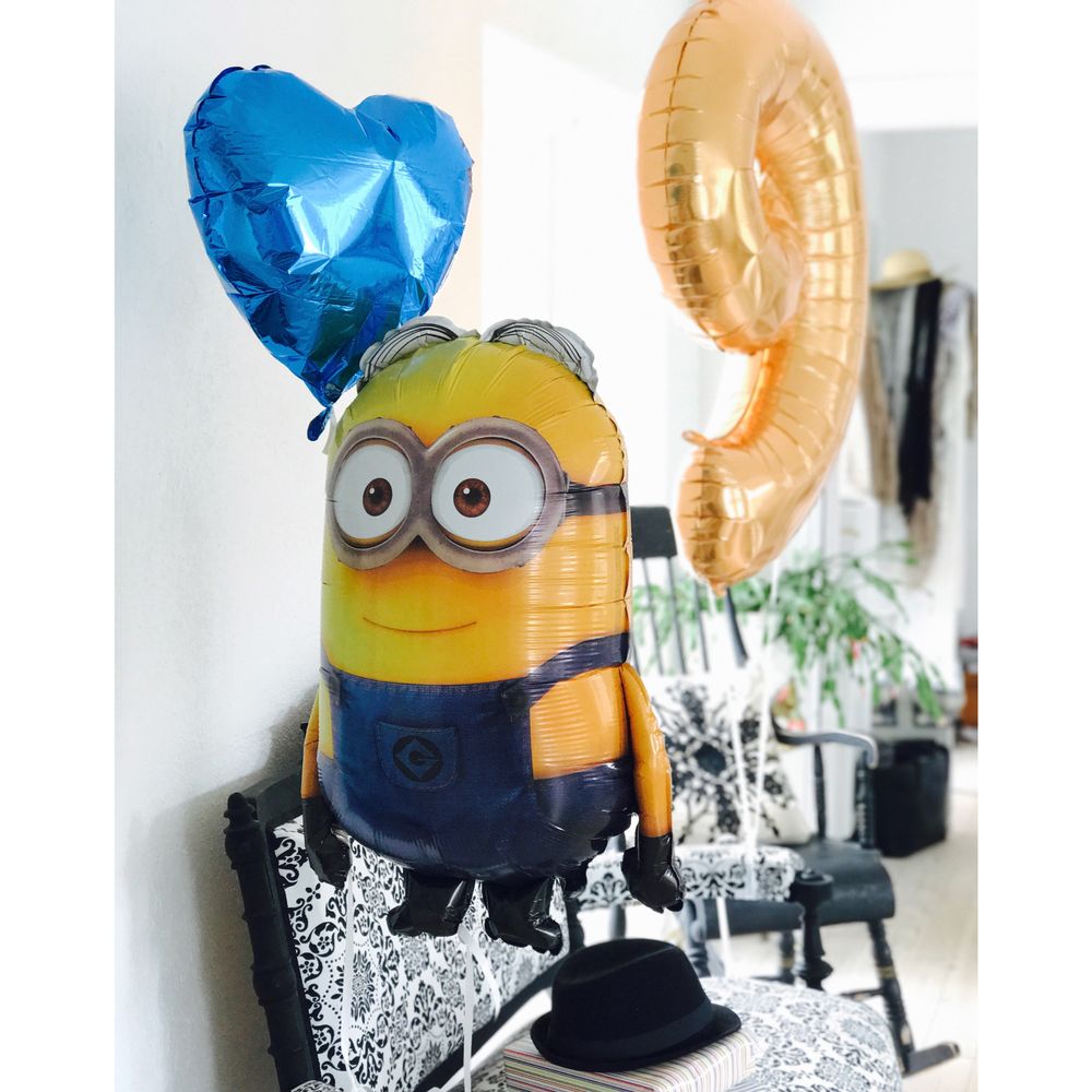 Folieballon Blåt Hjerte