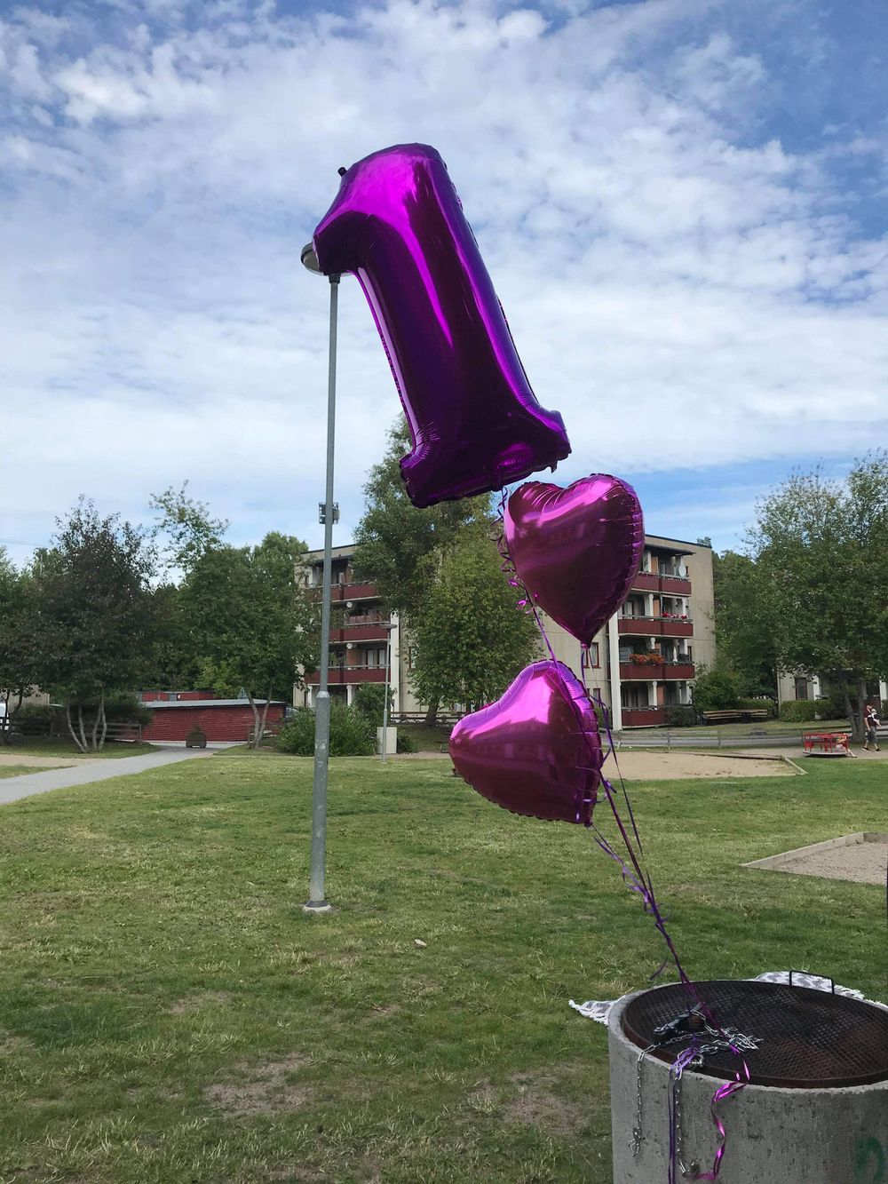 Folieballong Hjerte Metallic Rosa