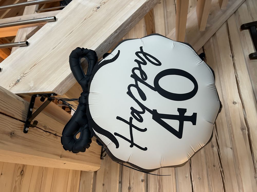 Folieballon Sløjfe Happy 40