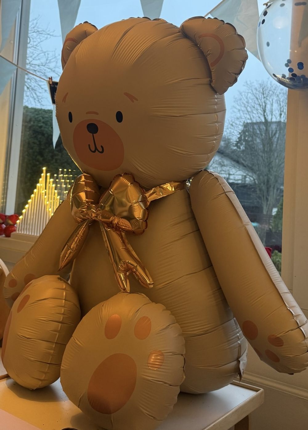 Folieballon Siddende Teddybjørn