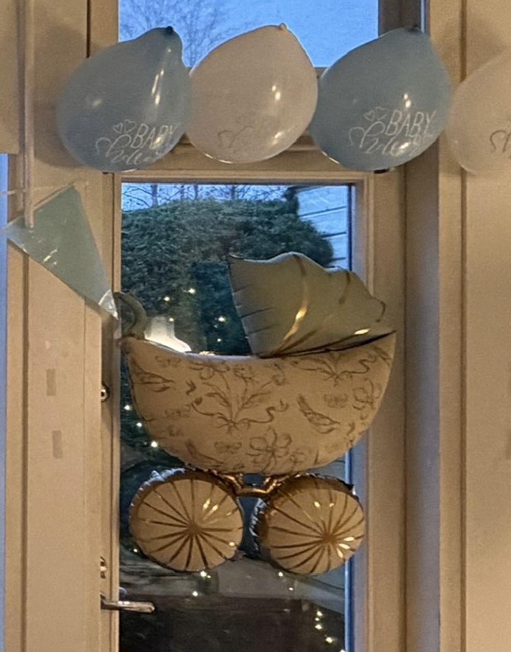 Folieballon Barnevogn