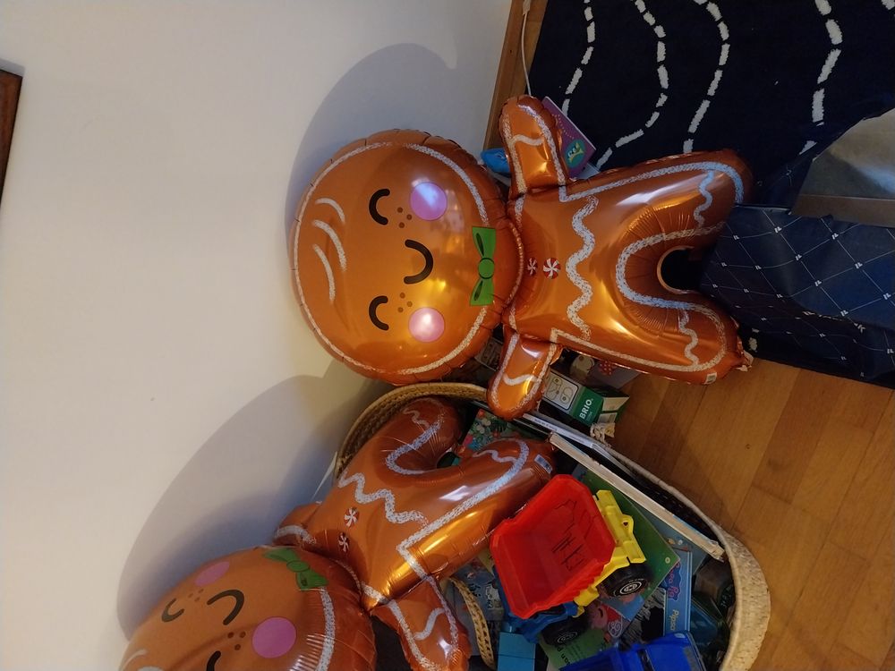 Folieballong Pepparkaksgubbe