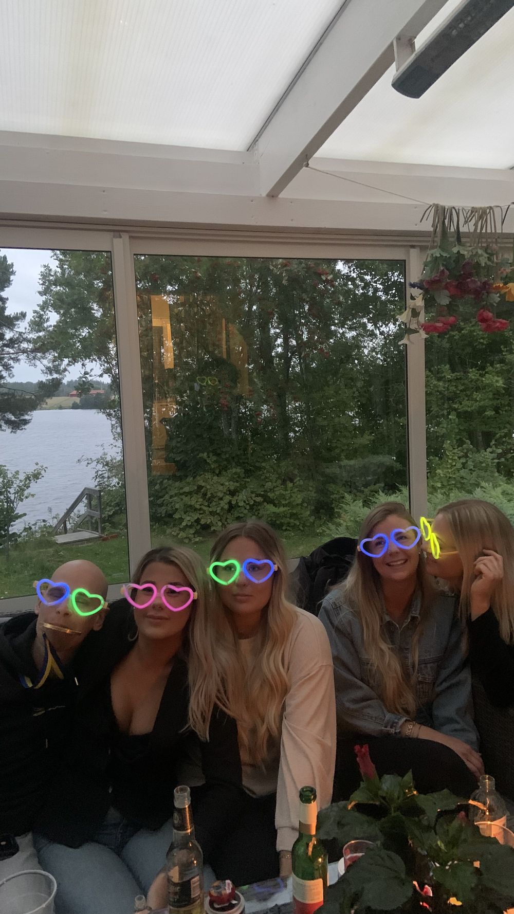 Glowsticksglasögon Hjärtan
