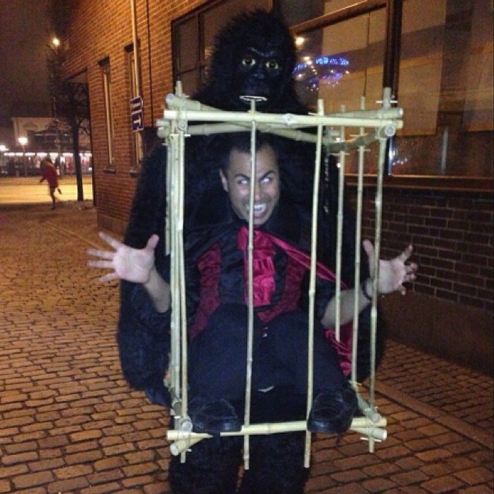 Gorilla med Bur Kostume