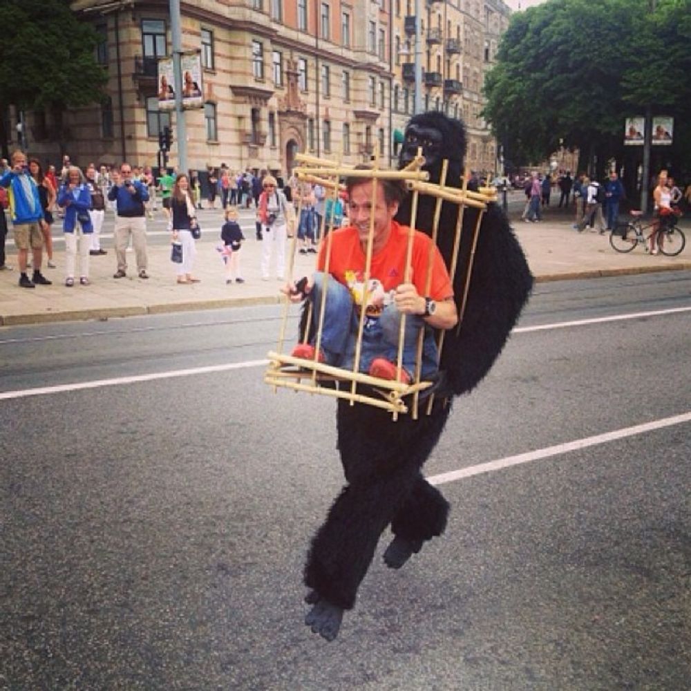 Gorilla med Bur Kostume