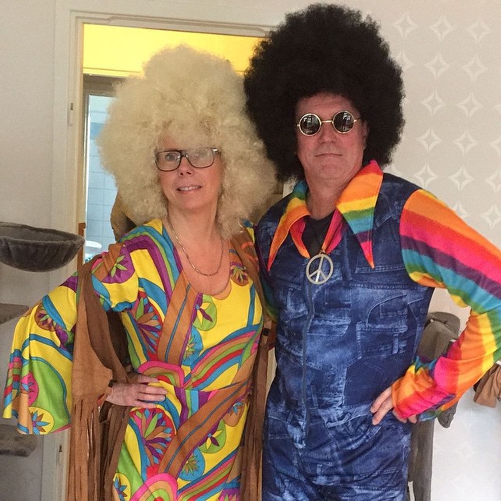 Groovy Hippiegutt Kostyme