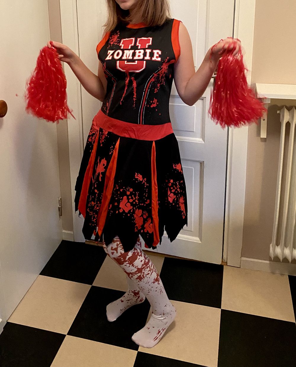 Cheerleader Zombie Kostyme