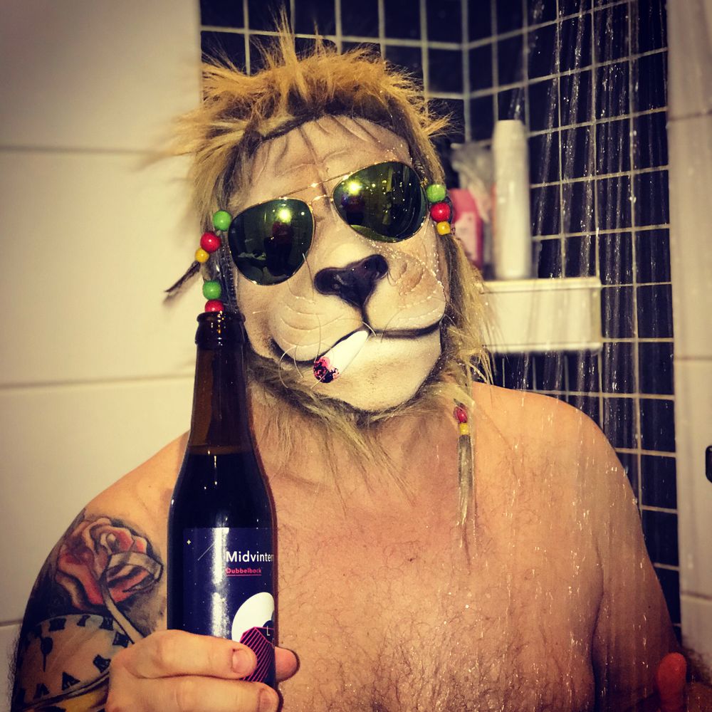 Hippieløve Maske