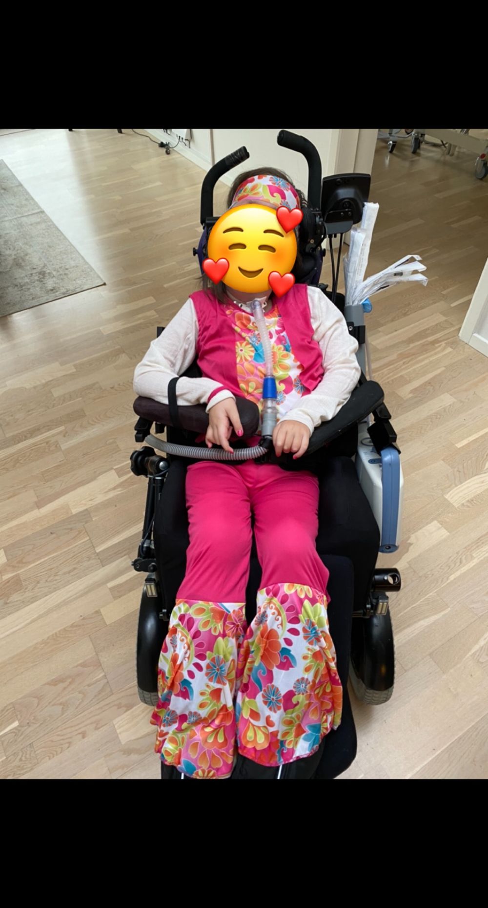 Hippiejente Barn Rosa Kostyme