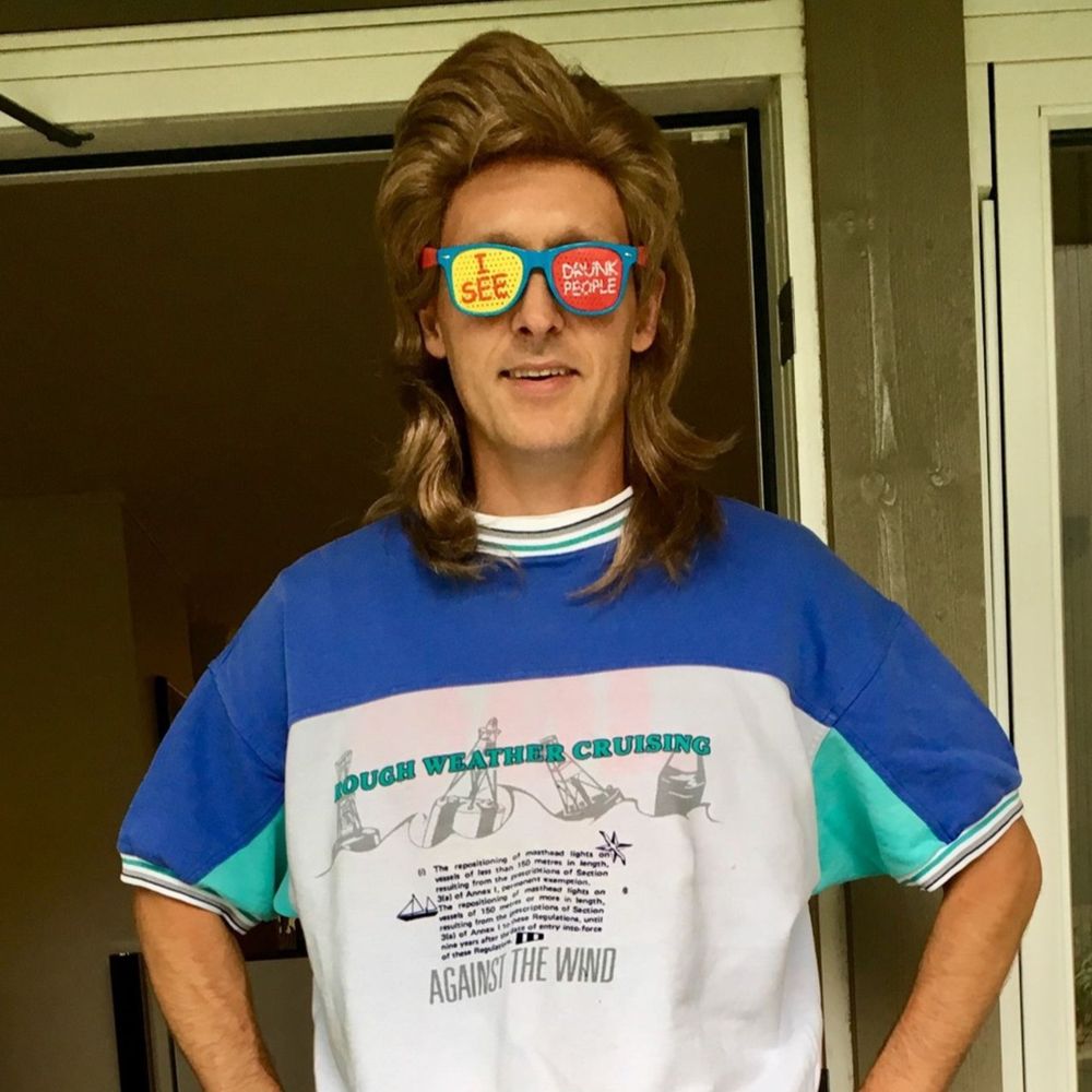 Hockeyhår 80'er Paryk
