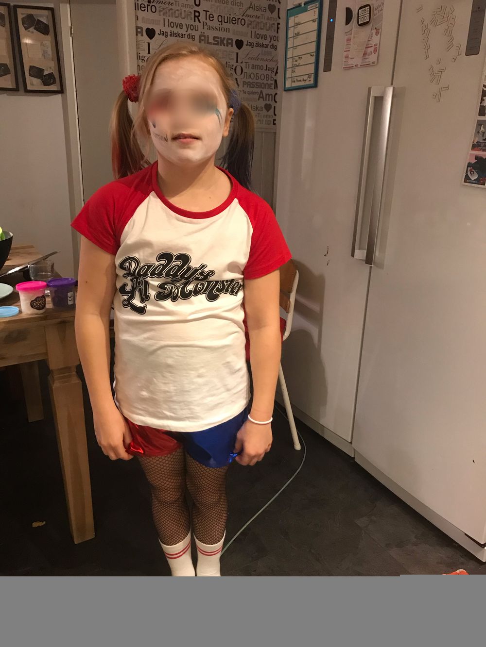 Hotpants Blå/Rød