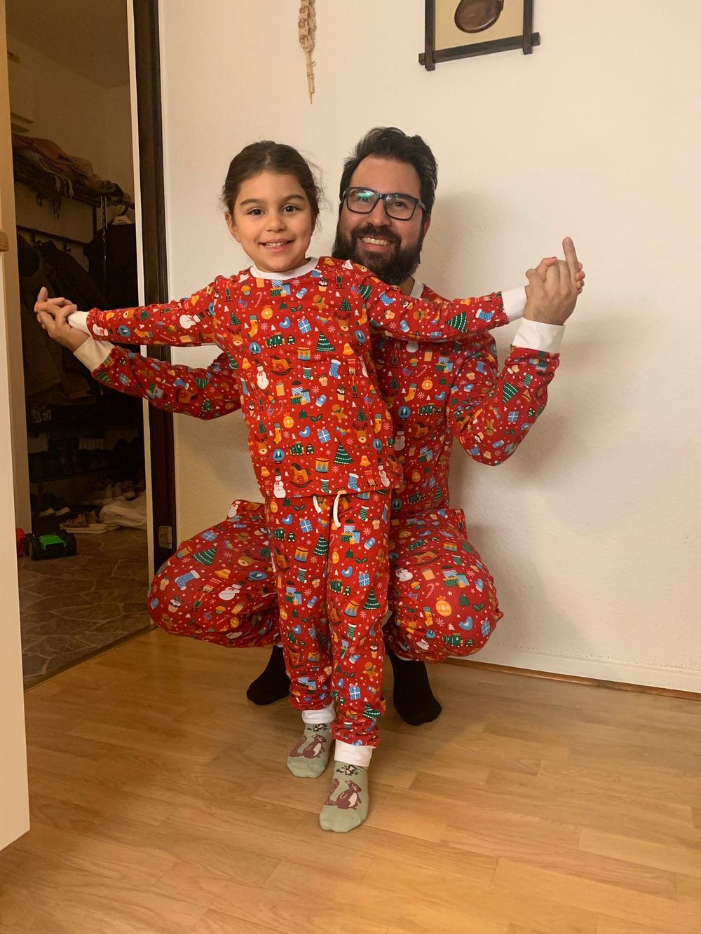 Juledrøm Rød Julepyjamas Herre