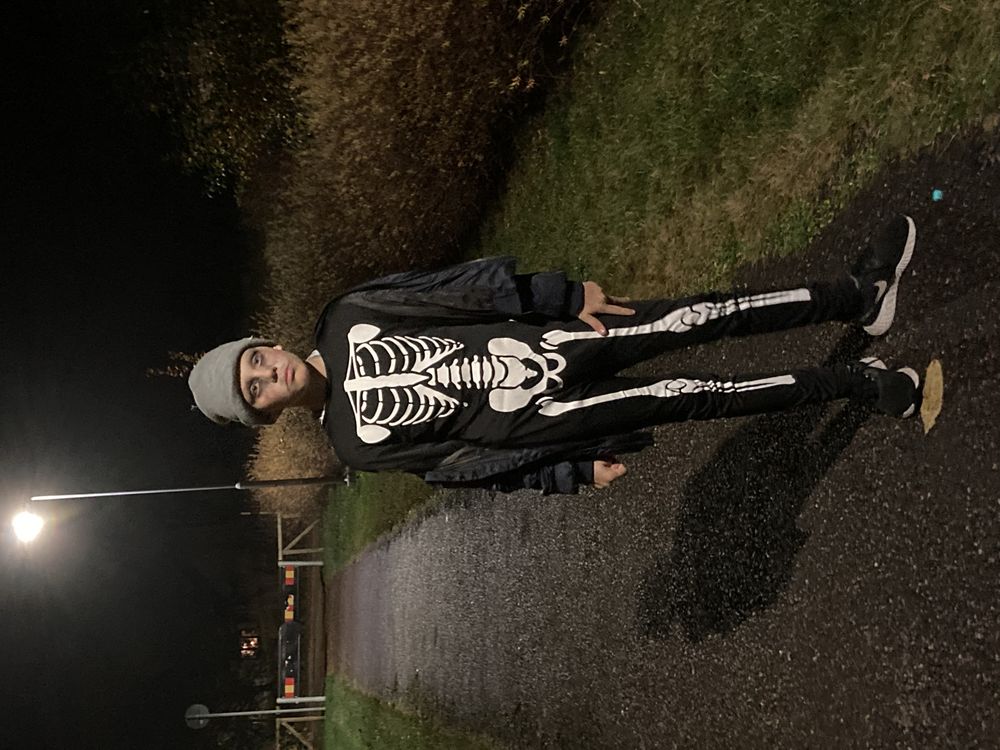 Jumpsuit Skjelett Kostyme
