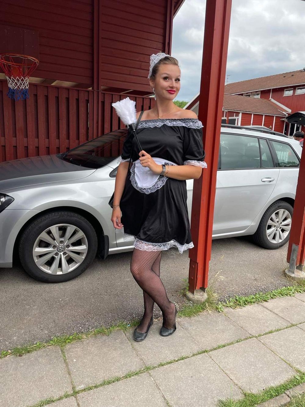 Klassisk French Maid Budget Kostyme