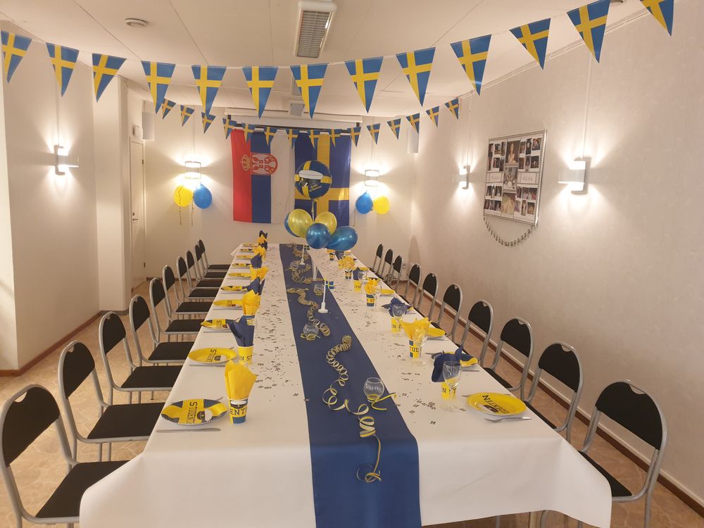 Konfetti Svensk Flagg