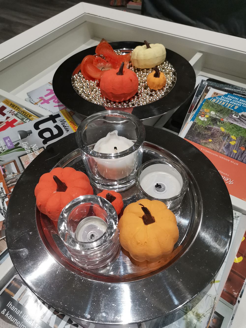 Pumpor i Nät Bordsdekoration
