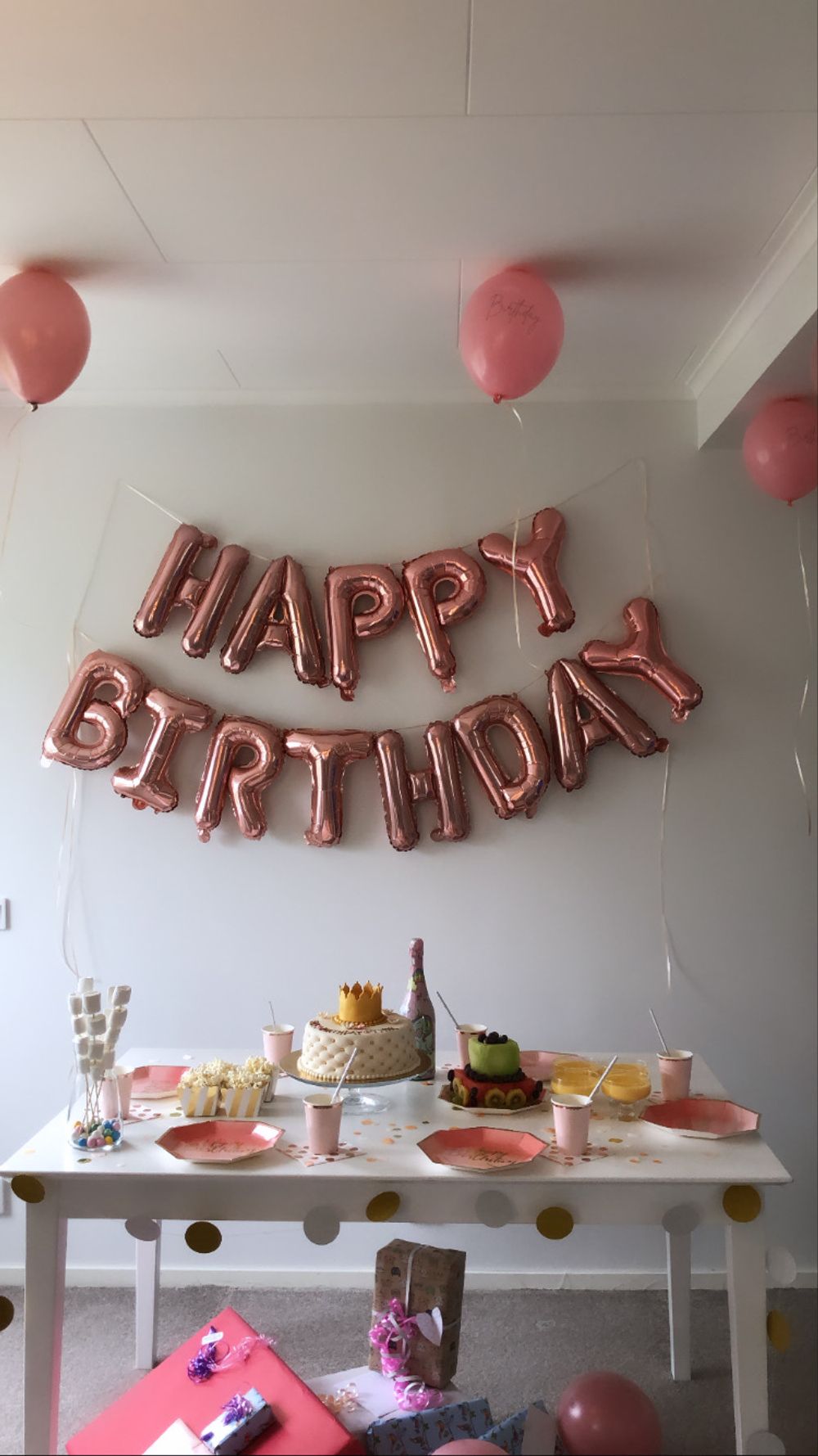 Ilmapallot Happy Birthday Lush Blush