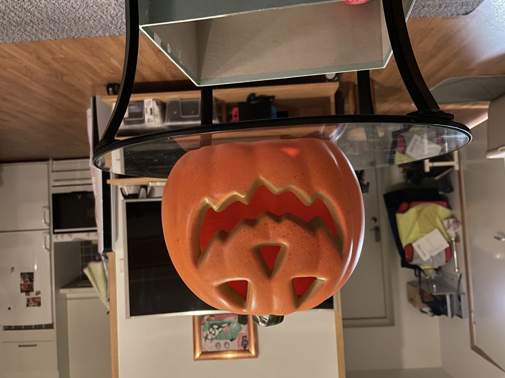 Lykta Halloweenpumpa med LED-Ljus