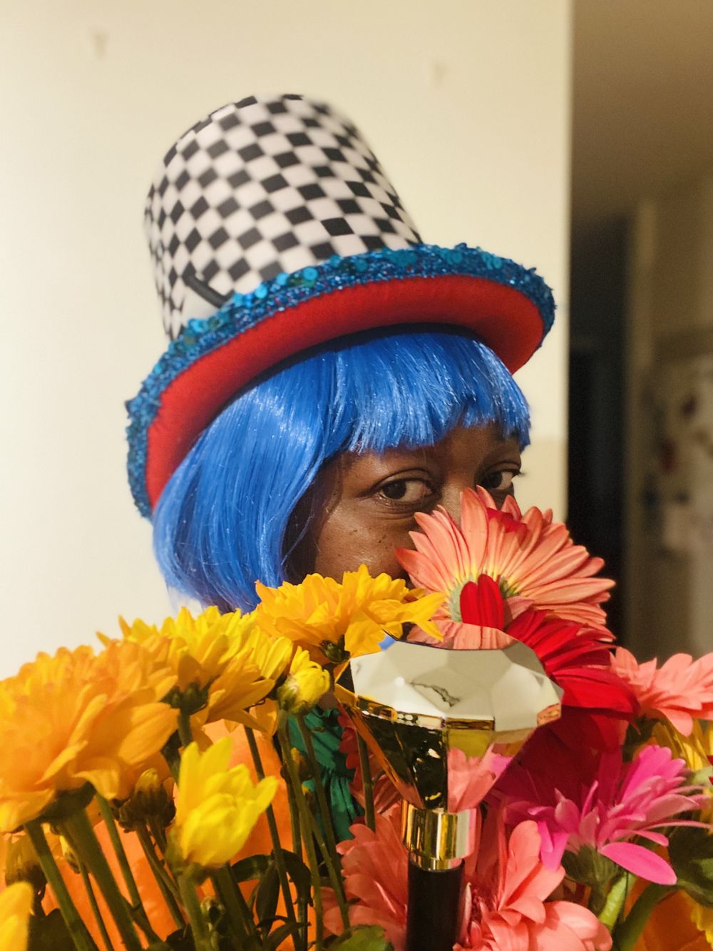 Mad Hatter Sjakkrutete Hatt