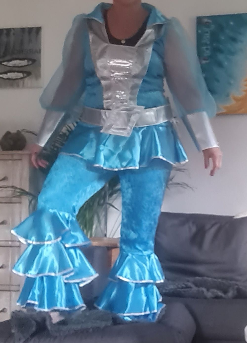 Mama Mia Turkoosi Naamiaisasu