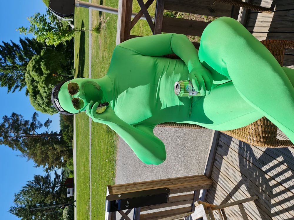 Morphsuit Vihreä Naamiaisasu
