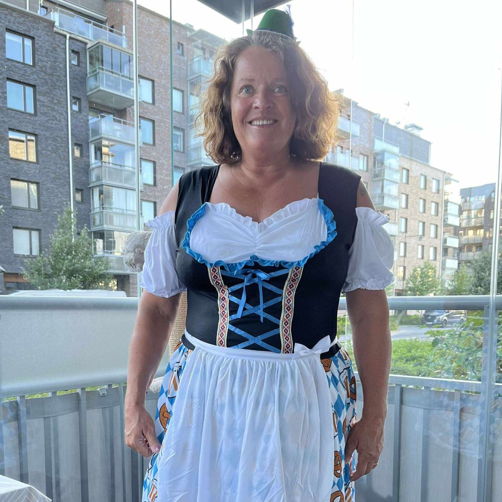 Oktoberfest Mekko Sininen Naamiaisasu