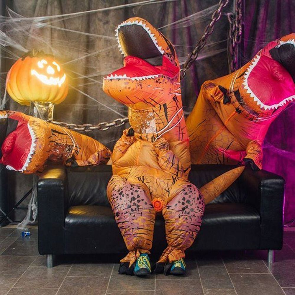 Oppblåsbar T-Rex Kostyme