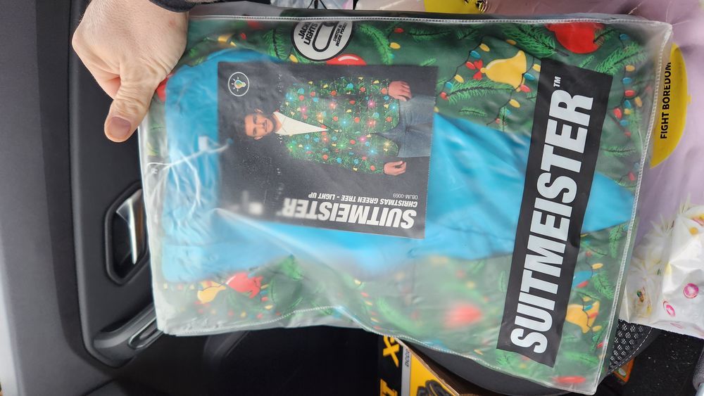 OppoSuits Christmas Green Tree Light Herre Jakke