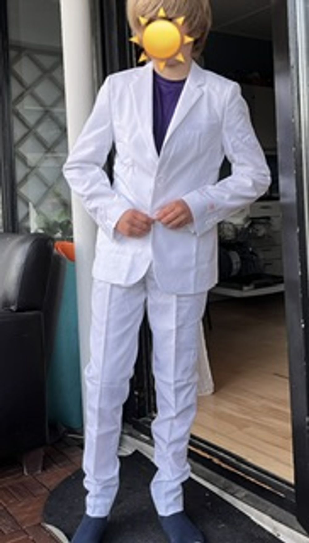 OppoSuits Teen White Knight Kostym