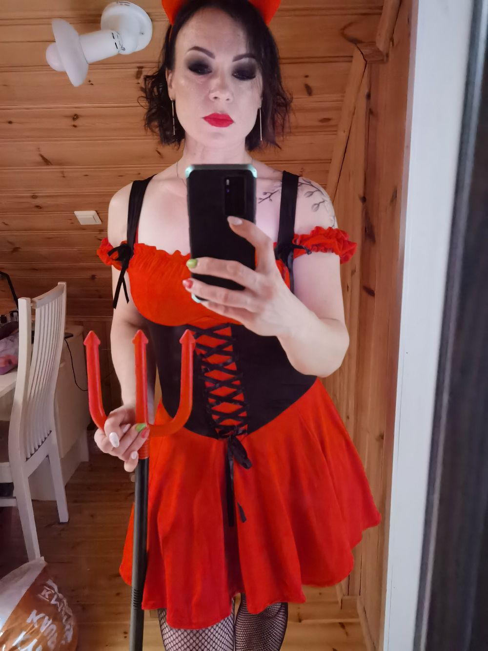 Djävulstjej Maskeraddräkt