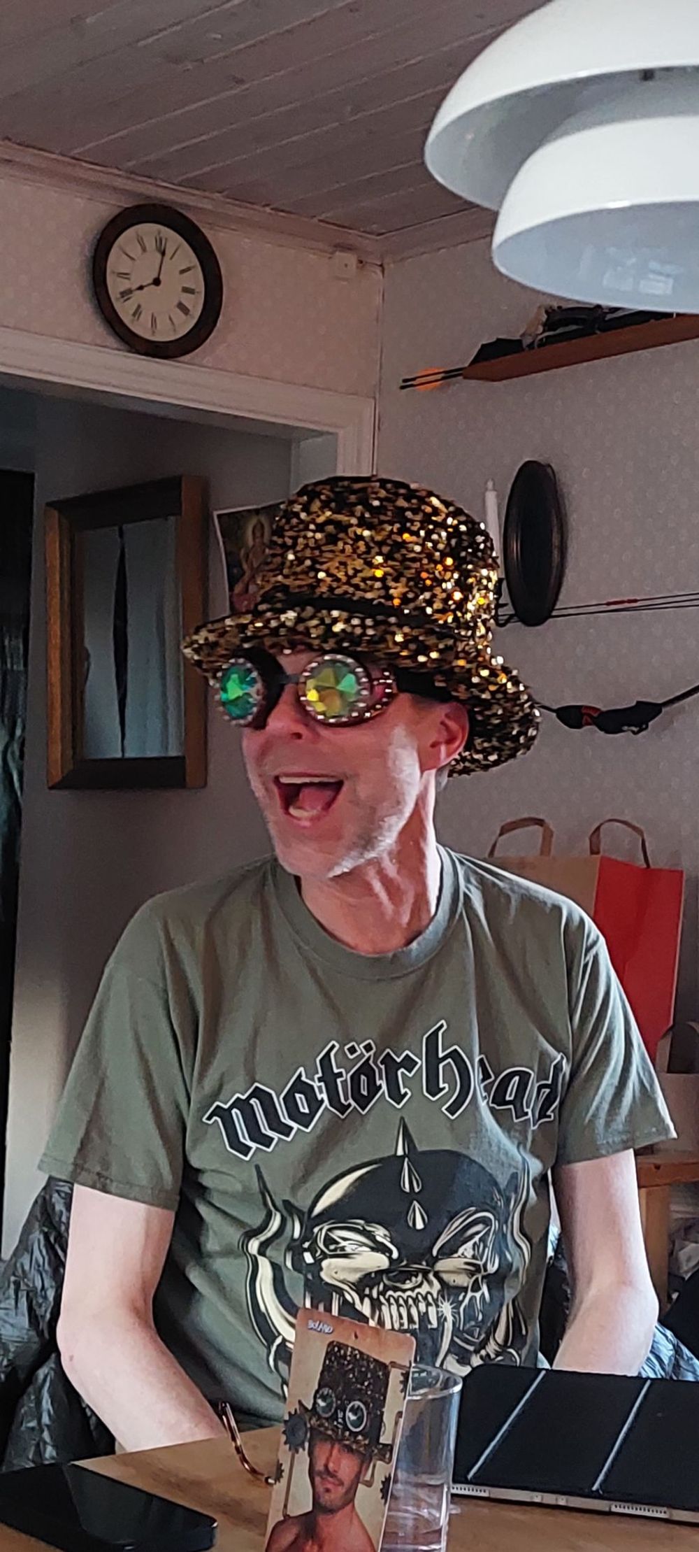 Paljetthatt Steampunk Deluxe Guld