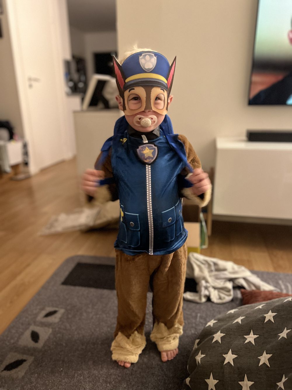 Paw Patrol Chase Deluxe Børnekostume