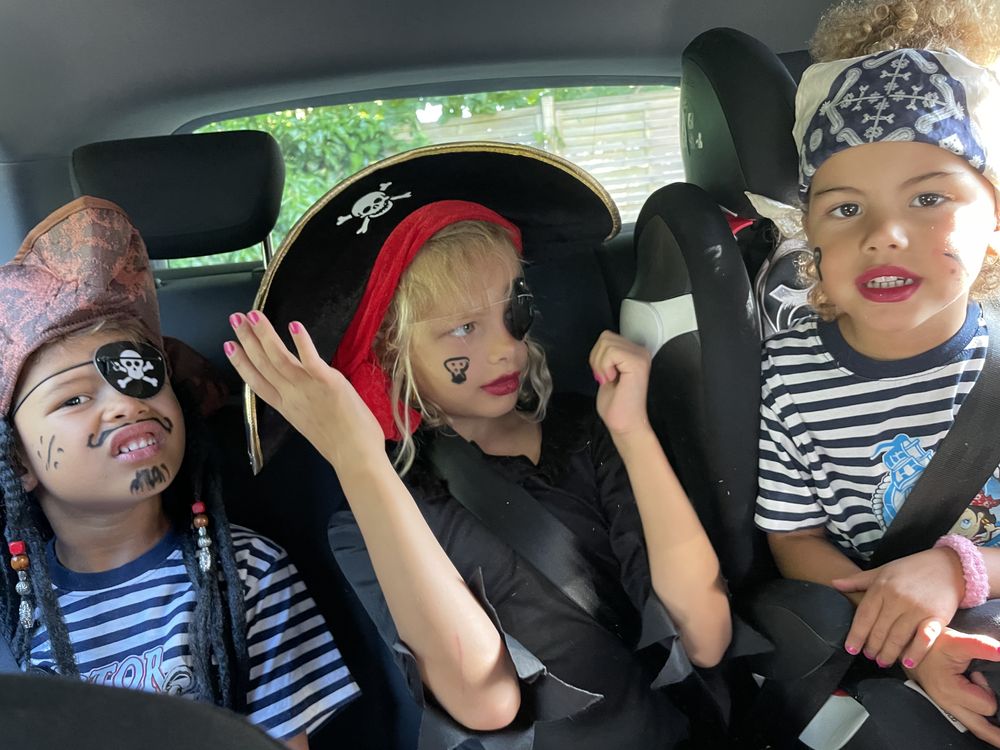 Pirathatt Svart med Bandana