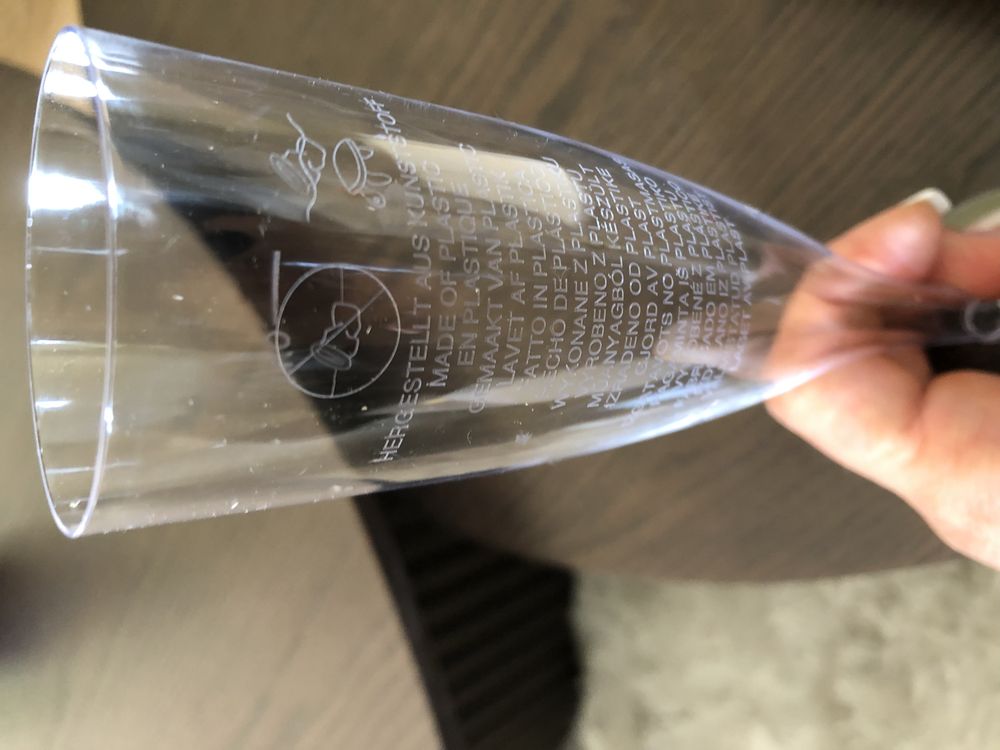 Plastglas Champagne