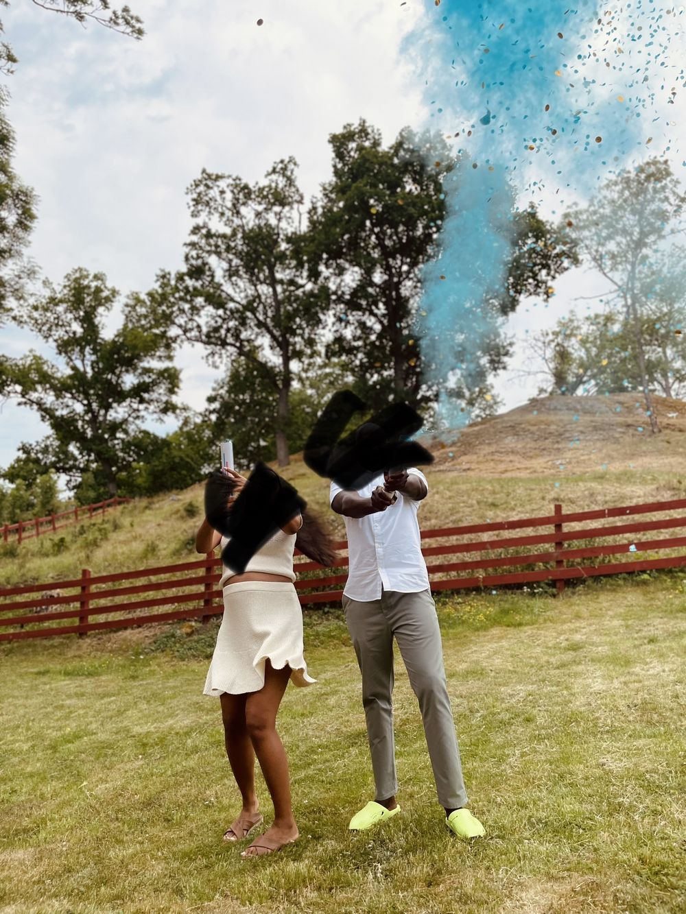 Konfettitykki Savulla Gender Reveal
