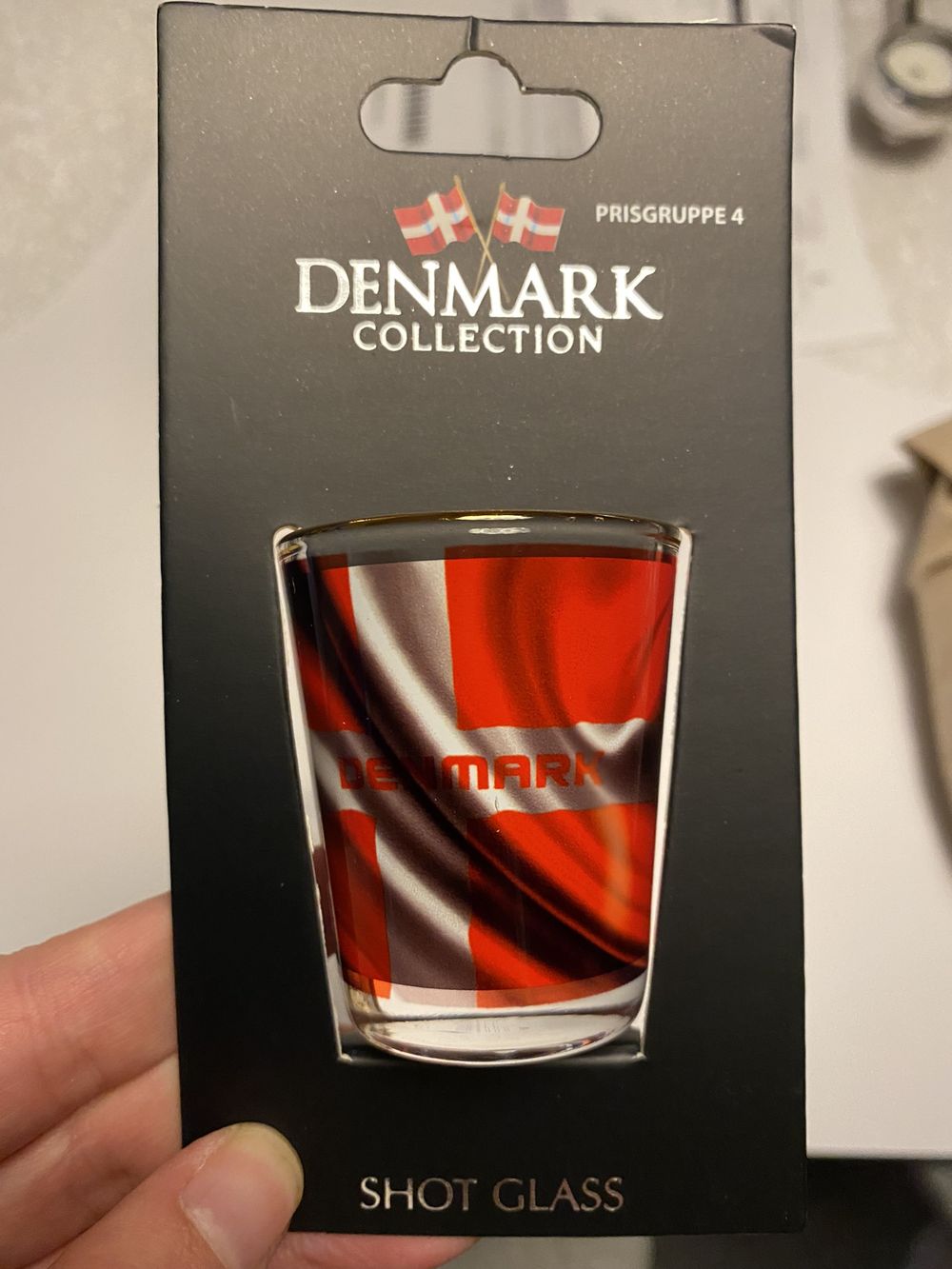 Shottilasi Tanskan Lippu