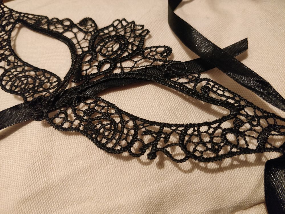 Maske Filigrans Svart