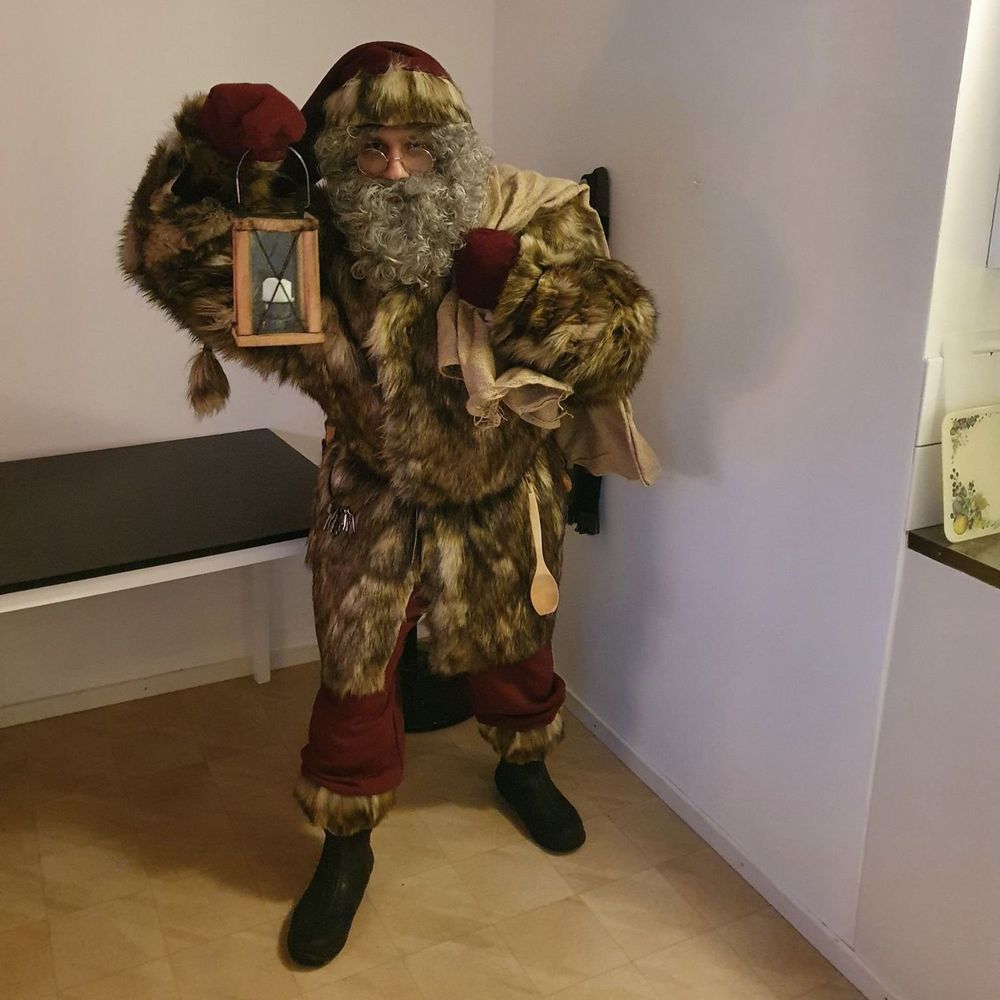 Søkaptajn Paryk & Skæg Grå