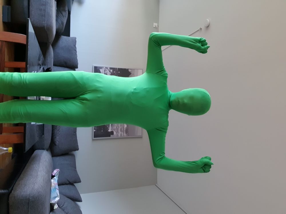 Skinz Grön Barn Maskeraddräkt