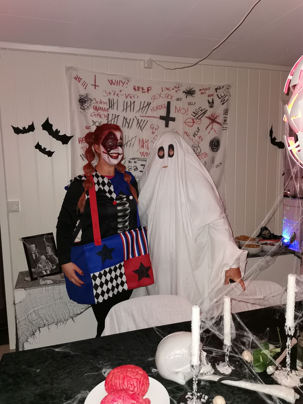 Skummel Klovn i Eske Kostyme
