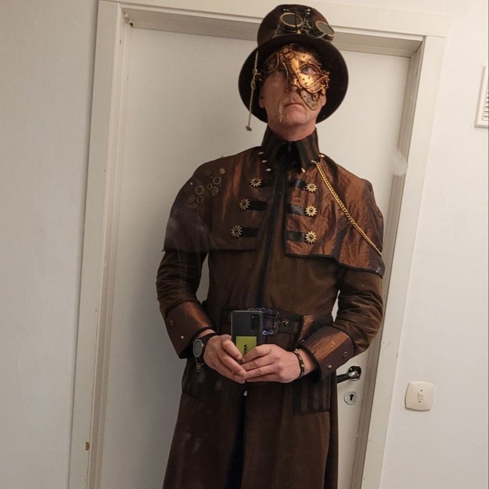 Steampunk Miesten Deluxe Naamiaisasu