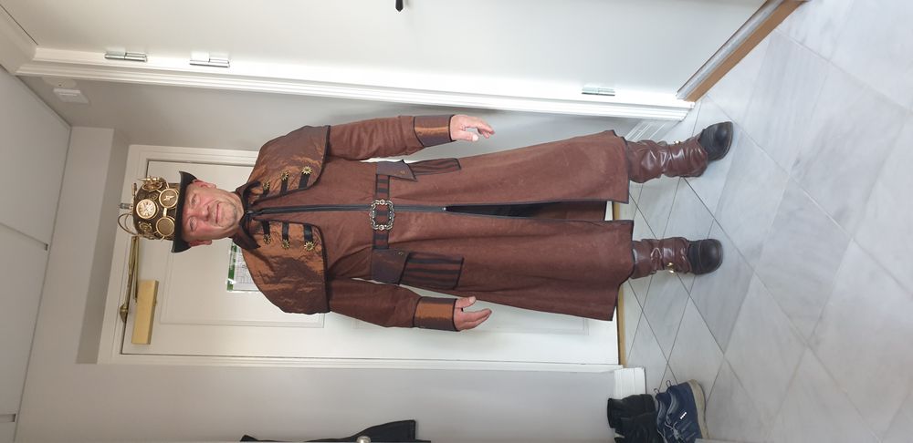 Steampunk Miesten Deluxe Naamiaisasu