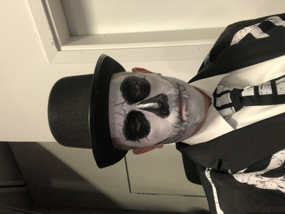 Suitmeister Skeleton Grunge Black Jakkesæt