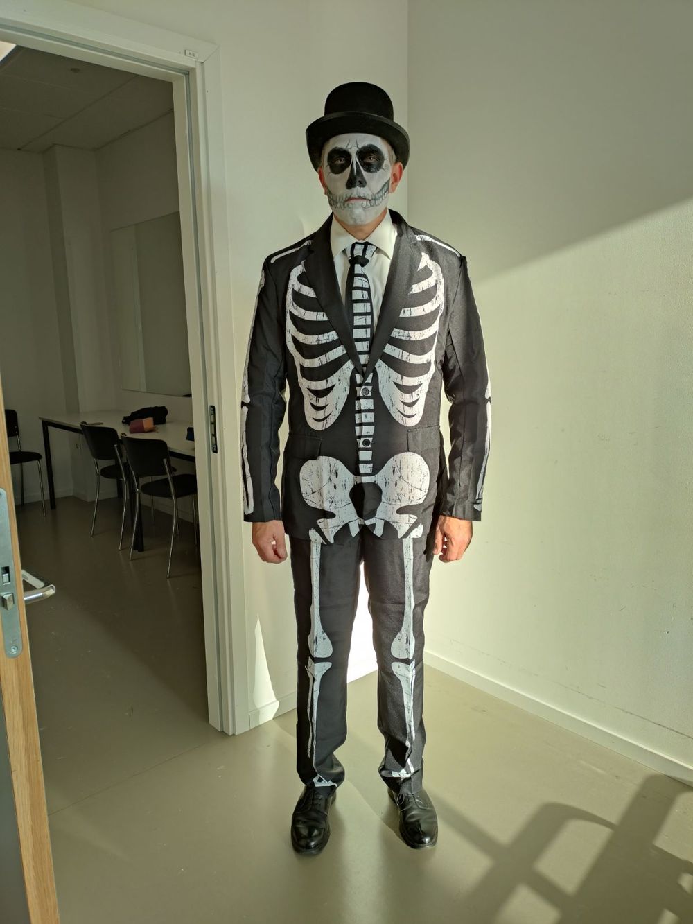 Suitmeister Skeleton Grunge Black Jakkesæt