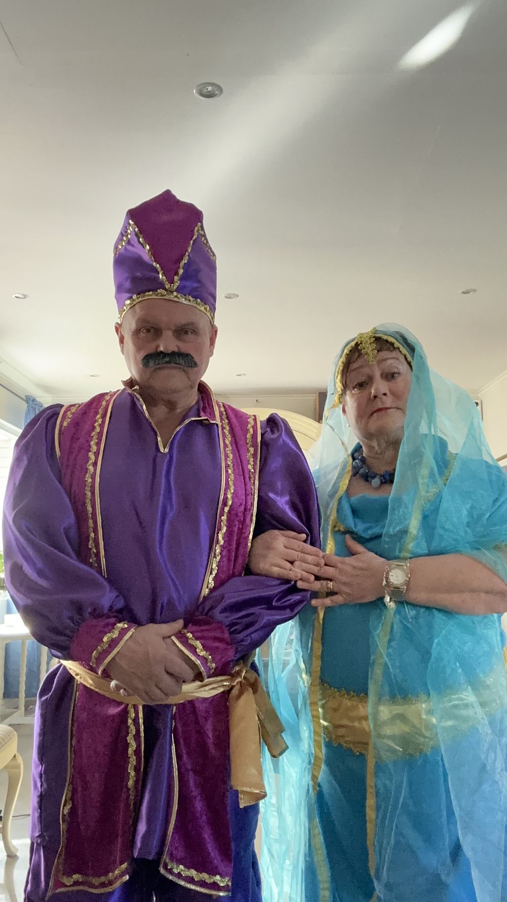 Sultan Lila Maskeraddräkt