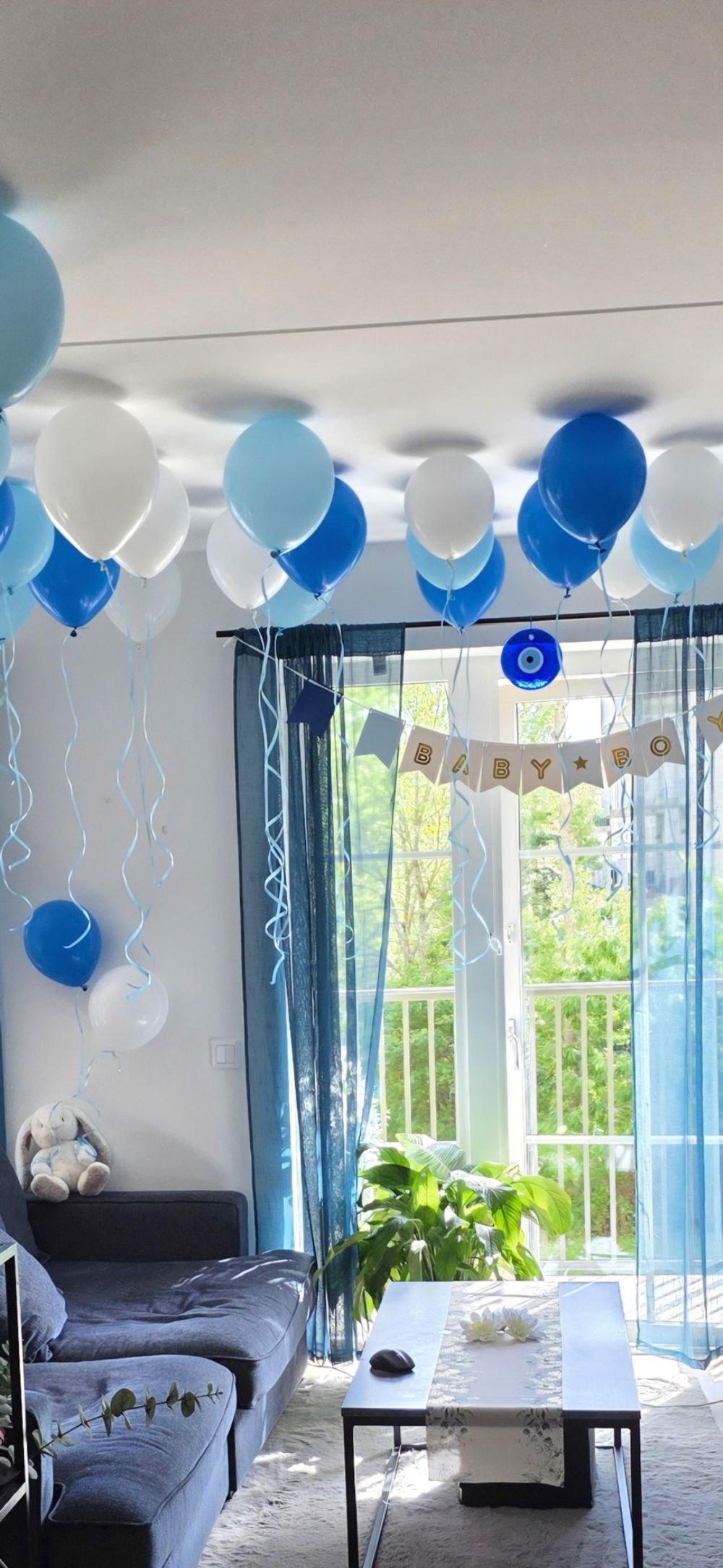 Ilmapallosetti Katto Babysininen