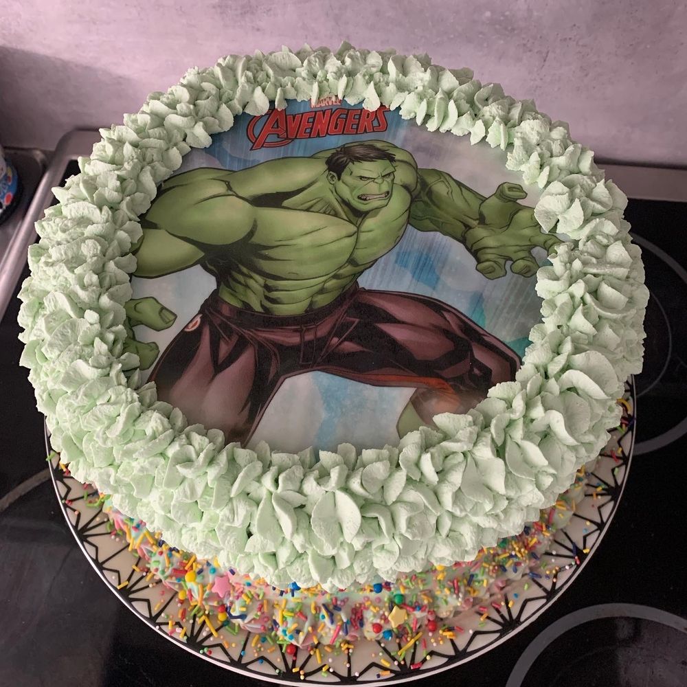 Tårtbild Avengers Hulken
