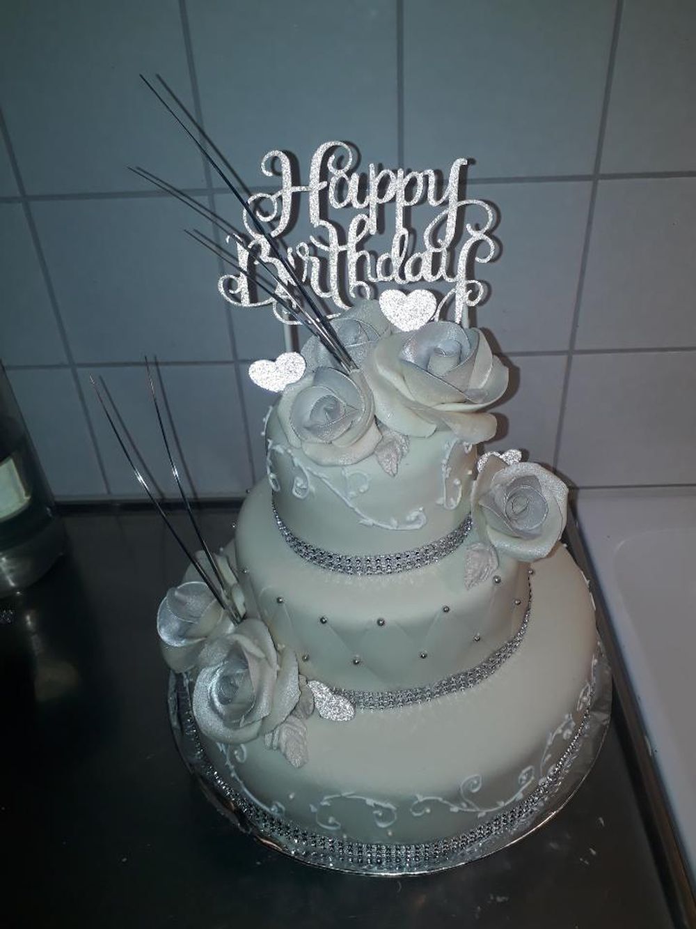 Tårtdekoration Happy Birthday